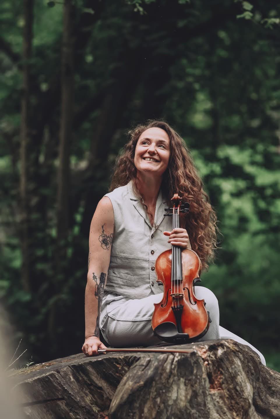 Professeur de violon en nature